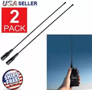 2PCS BAOFENG BF-UV5R BF-UV82 F8HP BAND ANTENNA 144/430MHZ DUAL NA-771 SMA FEMALE