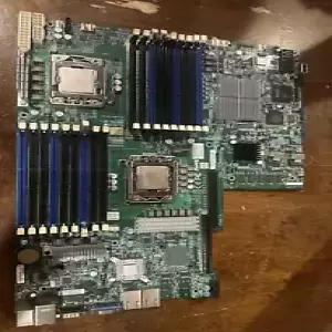 Supermicro X8DTU-6F+ ATX LGA1366 Dual Socket Server Motherboard w/ 2x E5620 & HS