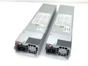 LOT OF 2 Supermicro PWS-721P-1R 720W 80 Plus Gold Hot Swappable Power Supply !!!