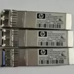 Lot of 3 HP AFBR-57D7APZ-HP1 AJ716A 8G SW SFP+ Transceivers