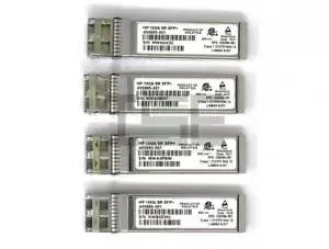 LOT OF 4 HP 10GB SR SFP+ 10GBASE-SR Transceiver Module 455885-001 496096-001