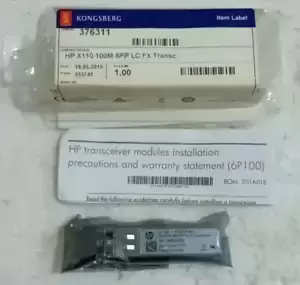 Hp RTXM139-400 X115 100M SFP LC FX Transceiver JD102B New Free Shipping