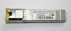 HP | JD089B | ABCU-5740RZ-HP8 | X1201G SFP RJ45 T Transceiver Module