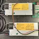 (Set of 2) HP 750W Server Power Supplies with Breakout Board (1500W Total)