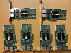 Lot of 6 HP NC360T 412651-001 PCIe Gigabit Dual Server Network Card
