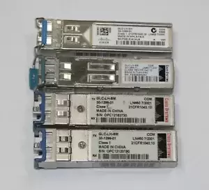Lot of 4 - Cisco | GLC-LH-SM | 1000BASE-LX SFP 10KM Transceiver
