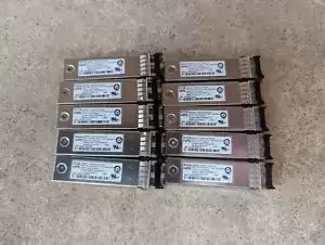 LOT OF 10 HPE  JD092B X130 10G SFP+ LC SR TRANSCEIVERS  D5-3(8)