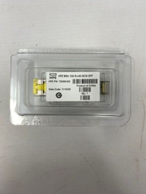 HPE MSA 1Gb RJ-45 iSCSI SFP Transceiver HPE P/N: 738369-002