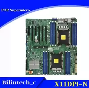 FOR Supermicro X11DPI-N Server Motherboard Supports Platinum 8124M 8171M Test ok