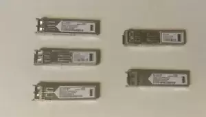 Lot of 5 Genuine Cisco GLC-SX-MM 1000Base-SX Transceiver Modules