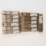 Lot of 12 CISCO GLC-T 30-1410-04 30-1410-03 CNS8TUTAAB CNS8TUTAAC Transceivers