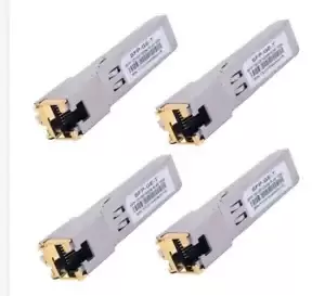 4PCS 1000BASE-T GIGABIT SFP TO RJ45 COPPER ETHERNET MODULAR TRANSCEIVER CISCO