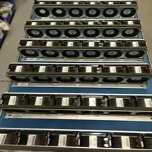 HP 6-Fan Cage Assembly 662518-001 w/ 6 HP DL380P Gen 8 Fans 662520-001