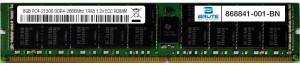 868841-001 - HP Compatible 8GB PC4-21300 DDR4-2666Mhz 1RX8 1.2v ECC RDIMM