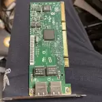 Intel pci 133 d33025 dual port server adapter!