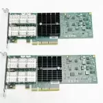 2x Mellanox MHRH2A-XSR Infiniband Dual Port PCI-E Server Host Channel Adapters