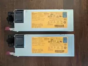 734870-101 HPE 800W FLEX SLOT TITANIUM HOT PLUG POWER SUPPLY 200V-240V, lot of 2