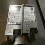Lot of 2 OEM Dell PowerEdge R620 R720 750W Server Power Supply 5NF18 D750E-S1