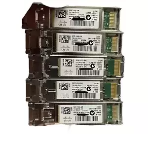 Lot Of 5 Cisco SFP-10G-SR V03 SFP+ GBIC Transceiver Module 10-2415-03 Hologram