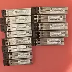 LOT OF 13 PCS J4858C HP X121 1G SFP LC SX 850nm TRANSCEIVER AND 3 PCS J4858B