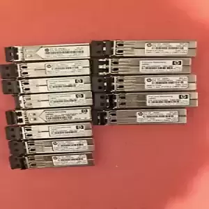 LOT OF 13 PCS J4858C HP X121 1G SFP LC SX 850nm TRANSCEIVER AND 3 PCS J4858B