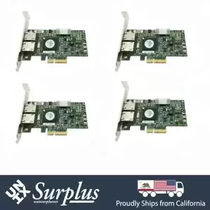 4x Broadcom Dual Port 1GB NIC RJ45 PCIe x4 Ethernet Server Adapter High Profile