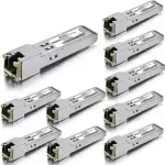 Lot of 10 SFP to RJ45 Transceiver 1000BASE-T for Cisco GLC-T, SFP-GE-T 100 meter
