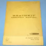 Original Heathkit HP-23B Power Supply for SSB Transceivers Assembly Manual