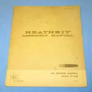 Original Heathkit HP-23B Power Supply for SSB Transceivers Assembly Manual