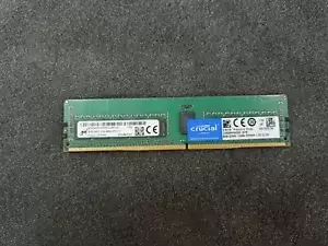 Used, Micron Tech, MTA18ASF1G72PZ-2G6B1, 8GB 1RX4 PC4-2666MHZ DDR4 ECC REG