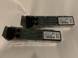 Two 2) Genuine Cisco GLC-SX-MM-RGD Transceiver Modules 10-2274-01
