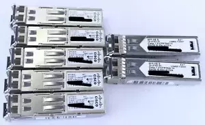 Lot of 7 Cisco SFP-GE-S 10-2143-01 EXT Class 1 21CFR1040.10 Transceiver Modules