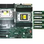 AMD EPYC server motherboard Supermicro H11DSI REV2.0+32g 2666v DDR4  RAM  * 4