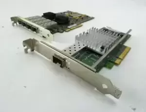Lot of 2-LSI 7404EP H3-25076-01D 4-Port PCIe FC Intel X520-SR1 SFP Card Mac Pro