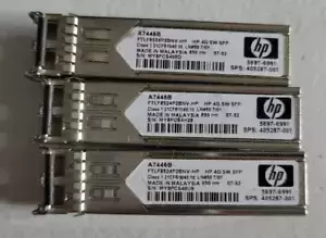 Lot of 3 HP 405287-001 A7446B 4G SW SFP Transceivers