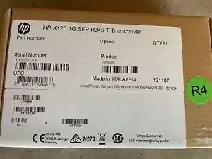 LOT OF 4 NEW IN BOX ORIGINAL HP SFP JD089B X120 1G SFP RJ45 T Transceiver