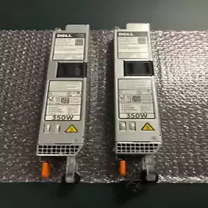 Lot of 2 Genuine Dell PowerEdge 350W 80+ Platinum Power Supply 0Y8Y65 0P7GV4