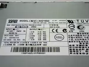 IBM 370W Power Supply 24P6849 00N7708 32P1452 Astec AA21650 For IBM X360 Server