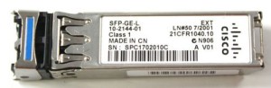 Cisco SFP-GE-L 10-2144-01 1000Base-LX/LH Long-Wavelength SFP Transceiver Module
