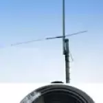 BRC HP-2000  VHF/UHF/6M  (50/146/440 Mhz) Tri-Band Base Antenna and 75 FT Coax