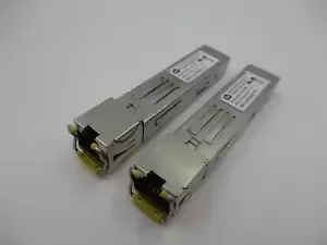 Lot of 2 HP X126 1G SFP RJ45 T Cooper Transceiver Module P/N: JC009A Tested