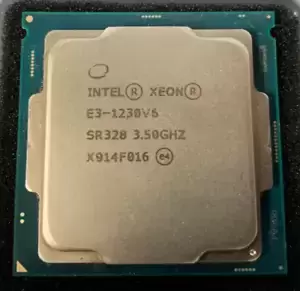 Intel Xeon E3-1230 V6 SR328 Quad-Core 3.5GHz 1MB 8MB Socket 1151 72W Processor
