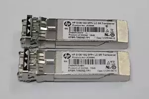 Lot of 2 - HP | AFBR-709SMZ-TP1 | S136 10G SFP+ LC SR Transceiver Module