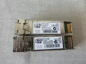 Lot of 2 Cisco SFP-10G-SR 10GBASE-SR 850NM 10GBPS SFP+ TRANSCEIVERS 10-2415-03