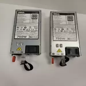 2 Dell 750W Power Supply Servers 80 Plus Platinum.   Untested