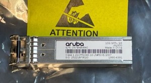 J9150D HPE Aruba 10G SFP+ LC SR OM3 300m MMF Transceiver USED