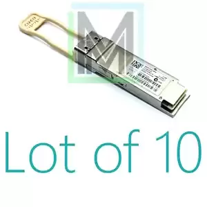 QSFP-40G-SR4 10-2672-03 CISCO 40GBASE-SR4 QSFP Multimode MPO Transceiver - 10pcs