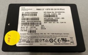 HP 816876-005 1.92TB SATA 6Gbps Samsung PM863 MZ-7LM1T90 2.5" SSD 100% Health