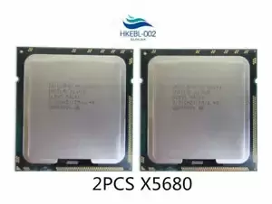 Matched Pair Intel XEON X5680 3.33 GHz 12MB SLBV5 6 Core 6.40GT/s LGA1366  CPU