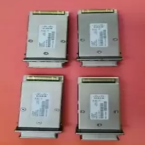 LOT OF 4 - Genuine Cisco X2 10GBase-SR Transceiver Modules. (P/N: X2-10GB-SR)